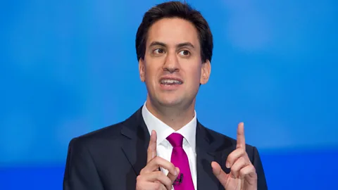 Alamy Ed Miliband was accused of trying to sound more common (Credit: Alamy)