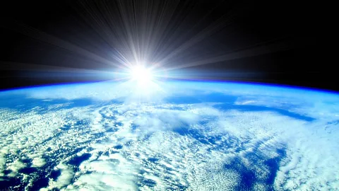 Alamy Earth with Sun rising (Credit: Alamy)