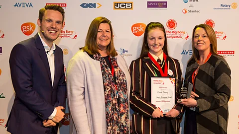 Speaking Signs Emma Doherty (second right) realised the deaf community had to rely on the few people who could understand sign language (Credit: Speaking Signs)