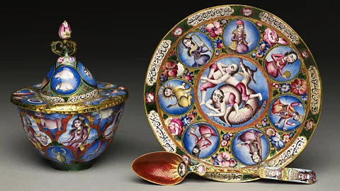 Ashmolean Museum, University of Oxford Some consider art of the Qajar era to be kitsch and over-the-top (Credit: Ashmolean Museum, University of Oxford)