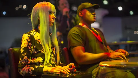 David McNew/Getty Images The gaming industry earns more than film and was worth $36 billion last year. Here, players compete at the E3 expo in Los Angeles last June (Credit: Getty Images)