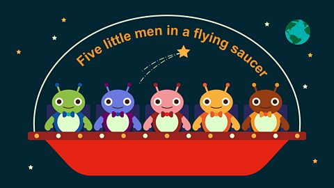 Five little men in a flying saucer