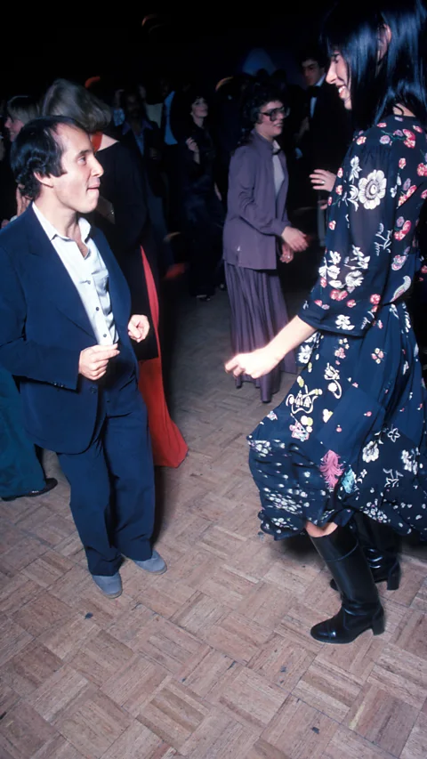 Alamy Even musicians who had nothing to do with disco, such as Paul Simon, inhabited Studio 54 – assuredly followed, to quote Annie Hall, by drinks at ‘Jack and Diane’s’ (Credit: Alamy)