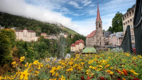 Getty Images In the Austrian town of Bad Gastein, spa-goers can try to increase their wellness by breathing in radon gas (Credit: Getty Images)