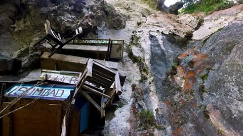 Simon Baxter Coffins hang from a cliff in Sagada, the Philippines