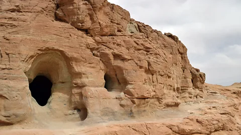 Sara Toth Stub Over the course of several centuries, thousands of mines and tunnels were dug beneath what is now Timna National Park (Credit: Sara Toth Stub)