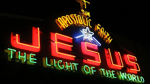 Mike MacEacheran Even Vancouver’s churches d with neon signs (Credit: Mike MacEacheran)