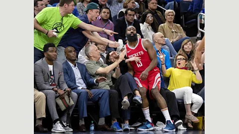 Carlos Gonzalez/Minneapolis Star Tribune via ZUMA Wire Taken at a game between the Houston Rockets and the Minnesota Timberwolves, this photo has been likened to art (Credit: Carlos Gonzalez/Minneapolis Star Tribune via ZUMA Wire)