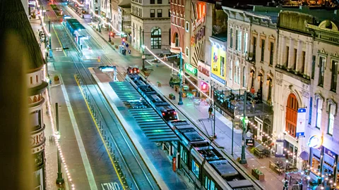 Getty Images Large cities like Houston are breeding ground for new words - but it's not just down to population size (Credit: Getty Images)
