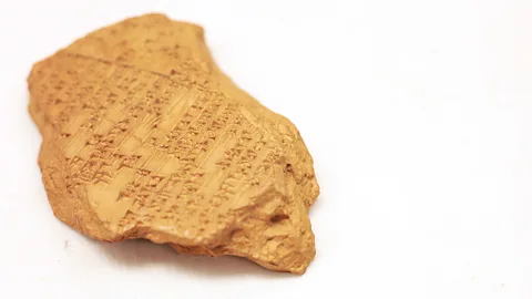 Leila Molana-Allen A 3,400-year-old tablet discovered in Ugarit, Syria, is inscribed with what could be the world’s earliest example of music notation (Credit: Leila Molana-Allen)