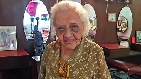 Courtney Lichterman Aroon Niyomvanich has worked at Nightingale Olympic for 86 years, having started her career at the age of 10 (Credit: Courtney Lichterman)