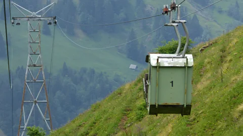 Larry Bleiberg A cable car in Engelberg Valley, Switzerland