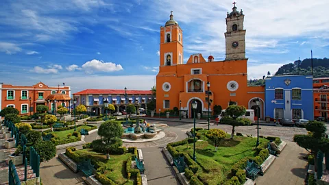 Getty Images Real del Monte, Mexico’s sloping red roofs and manicured gardens are reminiscent of England (Credit: Getty Images)