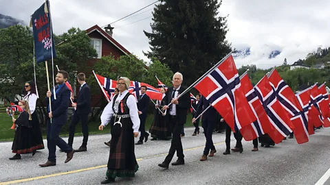 Oddrun Mitbo After the hard work of dugnad Norway's National Day on May 17 includes many parades and parties (Credit: Oddrun Midtbo)