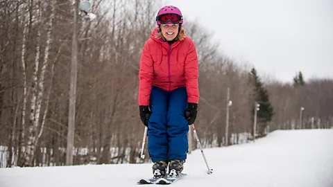 Mont Gleason Maryse Gingras, heads up sustainable development at the ski resort which has a lot of repeat employees plus students and retirees (Credit: Mont Gleason)