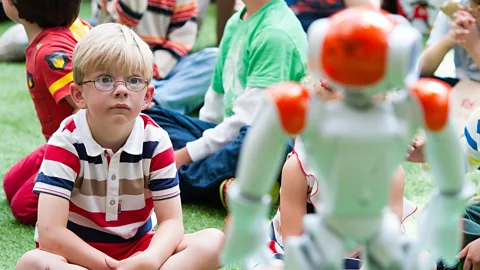 Getty Images This jovial robot tells stories, sings and dances for children – but could it ever replace a human playmate? (Credit: Getty Images)