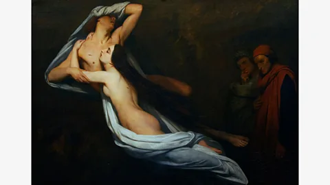 Alamy ‘There is no greater sorrow than happiness recalled in times of misery’ – this line from Francesca, painted by Ary Scheffer, channels the grief Dante felt in exile (Credit: Alamy)
