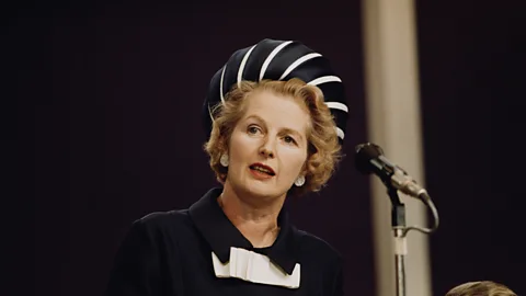 Getty Images Former British Prime Minister Margaret Thatcher employed a voice coach to help lower her voice in an attempt to give herself more authority (Credit: Getty Images)