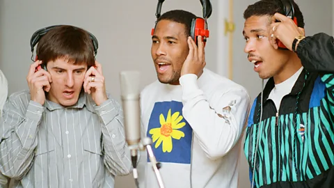 Alamy The England World Cup squad joined British band New Order in recording World in Motion in 1990 (Credit: Alamy)