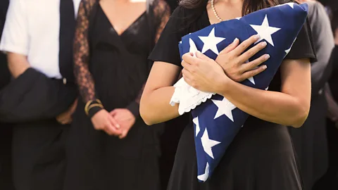 Getty Images Thoughts of death can lead us to become more patriotic, while also hardening our sympathies to outsiders (Credit: Getty Images)