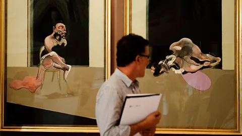 Getty Images Francis Bacon featured an image of his lover George Dyer, who committed suicide, in the left panel of Triptych August 1972 (Credit: Getty Images)