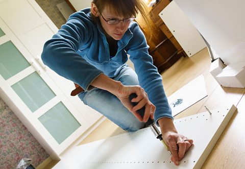 Assembling flat-pack furniture