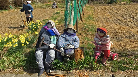 Don George Ayano-san’s scarecrows depict farmers, neighbours and schoolchildren (Credit: Don George)