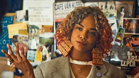 Annapurna Pictures Tessa Thompson in Sorry to Bother You (Credit: Annapurna Pictures)