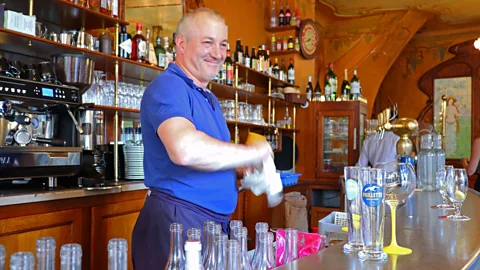 Vivian Song Le Bistrot du Peintre owner Hervé Bonal met his wife when she was dining at his restaurant (Credit: Vivian Song)