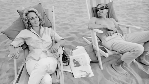 Getty Images Kevin McClory, seen here at the Venice Film Festival in 1959, worked with Ian Fleming in the late 50s on a Bond screenplay that became the novel Thunderball (Credit: Getty Images)