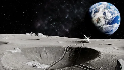 Getty Images Earth's nations can explore the Moon but none of them are allowed to lay claim to it (Credit: Getty Images)