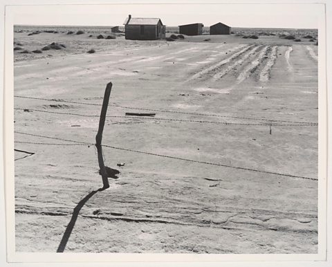 Abandoned Farm in the Dustbowl, Coldwater District, near Dalhart, Texas