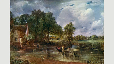 Getty Images The green water of John Constable’s The Hay Wain (1821) marks a boundary between the time of painting and the artist’s childhood (Credit: Getty Images)