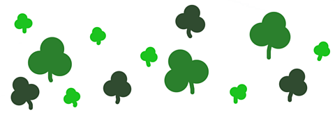 Animated image of a four leaf clover