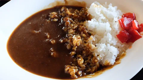 Alamy Stock Photo Food from Japanese cuisine show up everywhere on the emoji list – like curry and rice, seen here (Credit: Alamy Stock Photo)