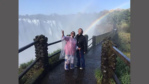 Julia Albu Albu’s children joined her for parts of her journey, but most of the time she drove alone (Credit: Julia Albu)