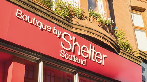 A Shelter Scotland charity shop on Byres Road, Glasgow