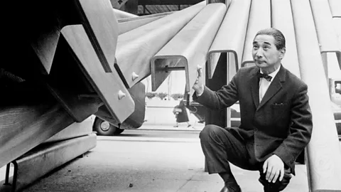 Getty Images Architect Kenzo Tange designed the visionary 1960 project, Plan for Tokyo (Credit: Getty Images)