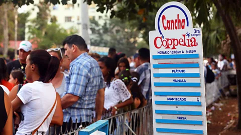 Christopher P Baker On hot days, residents of Havana wait an hour or more for a bowl of ice cream at Parque Coppelia (Credit: Christopher P Baker)