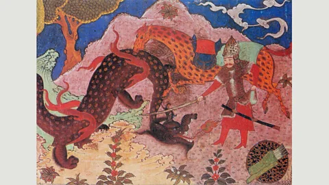 Alamy The Shahnameh’s hero Rostam battles with demons, rescues kings and undergoes seven trials (Credit: Alamy)