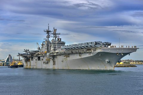 US Navy aircraft carrier USS Bonhomme Richard