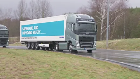 Volvo Platooning trucks (Credit: Volvo)