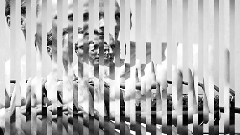 Edouard Taufenbach/Gallery Binome Le Navigateur by Edouard Taufenbach – collage of silver print photographs made from Sébastien Lifshitz’s collection (Credit: Edouard Taufenbach/Gallery Binome)