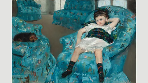 National Gallery of Art, Washington Edgar Degas provided the model for Mary Cassatt’s Little Girl in a Blue Armchair (1878) (Credit: National Gallery of Art, Washington)