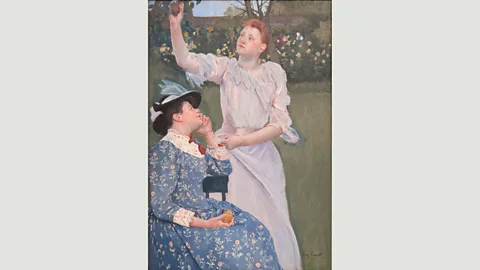 Carnegie Museum of Art, Pittsburgh Cassatt showed that she could create beautiful images, such as Young Women Picking Fruit (1892), without using beautiful models (Credit: Carnegie Museum of Art, Pittsburgh)