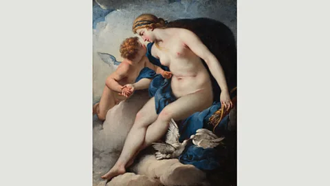 Kunsthalle Bremen The story of Venus and Cupid – as shown in this 1740 painting by Carle (Charles André) van Loo – is a complicated one (Credit: Kunsthalle Bremen)