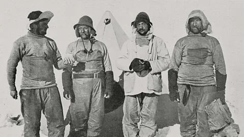 Getty Images Members of the ill-fated British expedition to the pole (Credit: Getty Images)