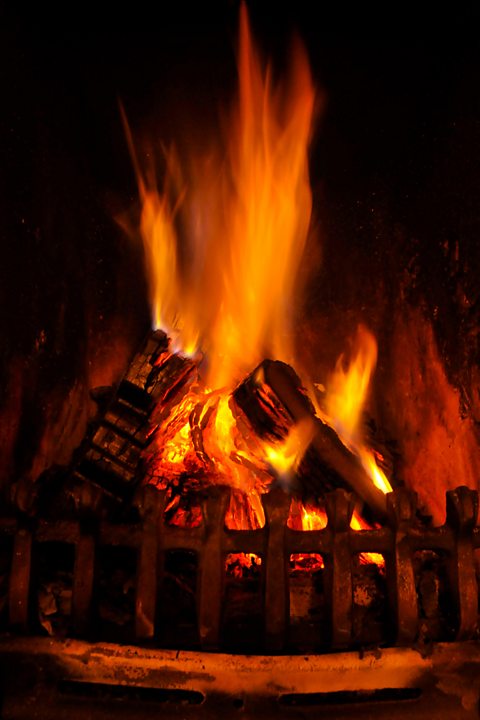 A peat fire