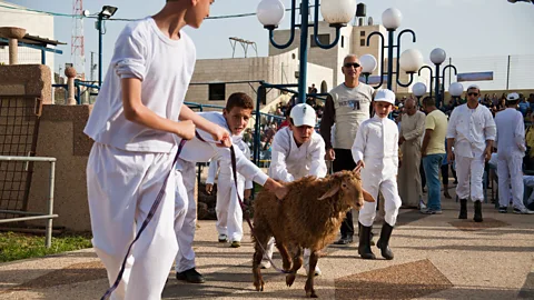 Nir Alon/Alamy Scholars and tourists come from around the world to witness the Paschal sacrifice, which is performed as it’s described in the Book of Exodus (Credit: Nir Alon/Alamy)