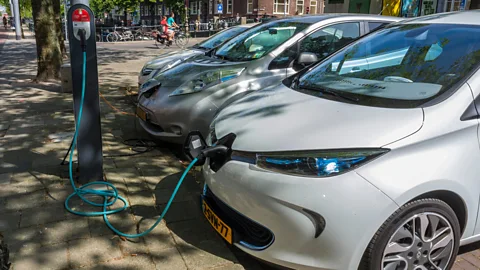 Alamy Could airliner charging become as common as electric car charging? (Credit: Alamy)